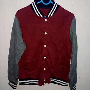 💥maroon Varsity Jacket