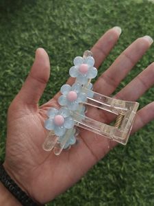Korean Clips Clutches Flower Design (Pack Of 1)