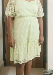 Mint Lace Mini Dress
