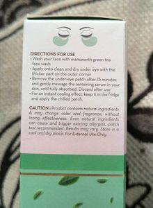 Mamaearth Green Tea Under Eye Patches (60)