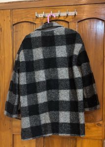 Overcoat Plaid Wool Blend