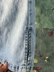 Flared Jeans with Slits