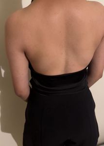 Sleek Black Halter Top