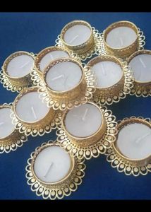 Beautiful Golden T-light Diya