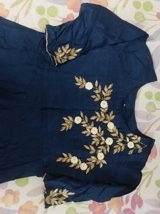 Elegant Navy Blue Gown
