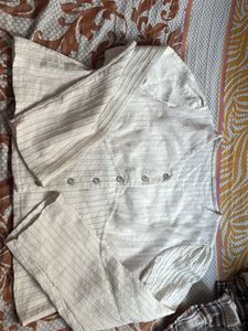 Striped Kurta Set(size: Medium)