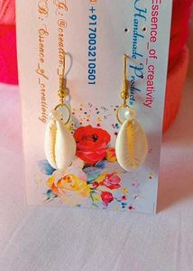New Handmade Cowri Earrings