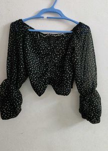 Pretty Polka Dotted  Top