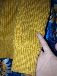 Vintage Mustard Yellow Knit Cardigan