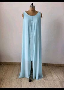 Elegant Blue Maxi Dress