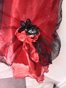 Red And Black Heavy Gown