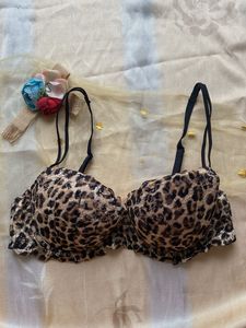 Pink By Vs Animal Printed Like New Bra