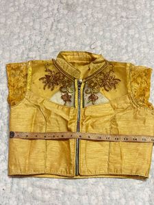 Designer Golden Blouse