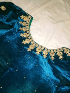 Emerald Green Velvet Gown