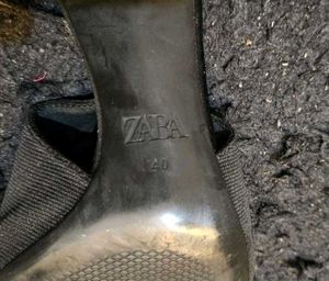 Zara Black Block Heel
