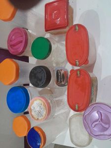Mixed Plastic Containers - Kitchen Storage