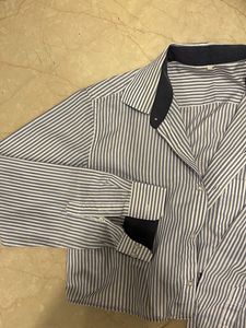 Oversized Crop Shirt