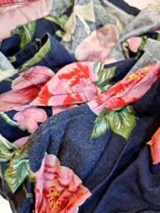 Pretty Floral Back Cut Out Dress