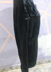Black Wool Top