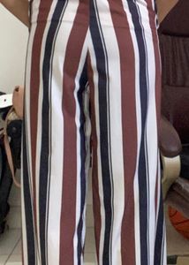 Shein Striped High Waist Pants