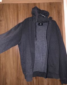Hooded Zipper Regular Oversized Jacket