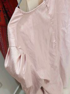 Zalora Pink Puff Sleeve Mini Dress
