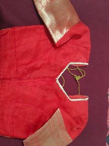 Red Organza Saree
