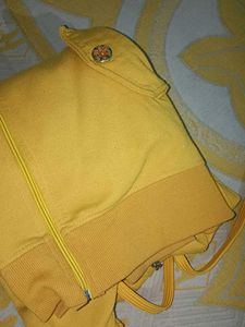 Yellow Zip-Up Hoodie
