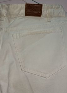 White Straight Leg Jeans