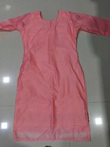 Pink Embroidered Kurti