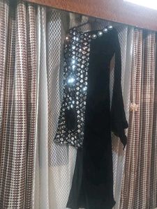 Black Sequin Party Dress For Women