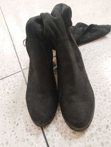 Thigh High Boots With Free Black Stockings