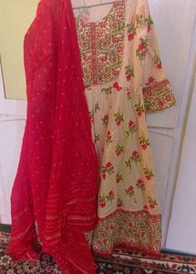 Stylish Cotton Anarkali Set