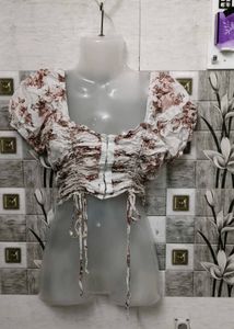 Floral Print Crop Top