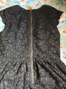 Girls&#39; Black Lace Dress