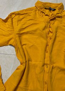 Cotton Bright Yellow Shirt