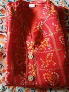 NEW Red Printed Kurta