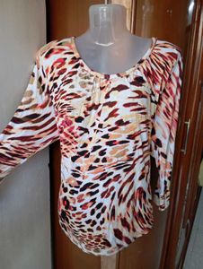 Animal print top