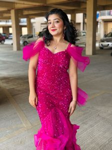 Stunning Pink Sequin Gown