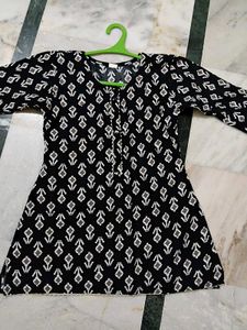 Black Printed Kurti