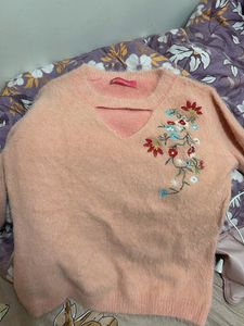 Floral Embroidered Sweater