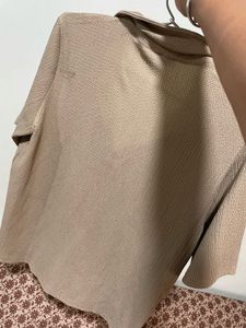 Beige Textured Top