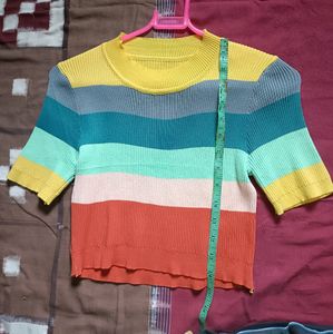 Cute Multi-colored Women&#39;s Top