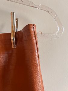 Faux Leather Mini Skirt
