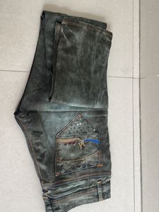 Men Denim Cargo Look Olive Colour