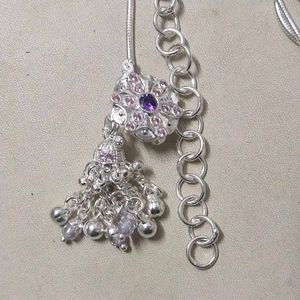 Pure Silver Kamarband Kandori – 36 Inch Adjustable
