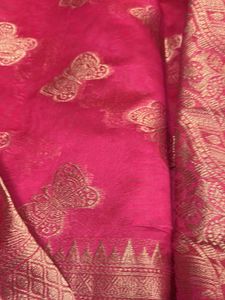 Elegant Pink Butterfly Saree