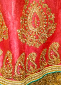 Lehanga Pink Green Combination Set