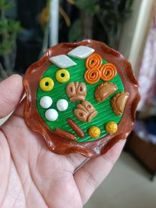 Bengali Sweets Plate Fridge Magnet