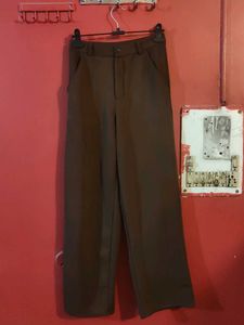 Brown Wide Leg Trousers